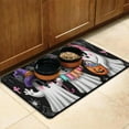 thumbnail image 3 of Happy Halloween Pumpkin Dog Mat for Food and Water Absorbent Water Non-Skid 17x30 Inch Pet Food Mat Horror Pumpkin Ghost Cat Feeding Mat EcoFriendly Durable Pet Placemat, 3 of 7