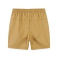 thumbnail image 3 of Ougyinr Littler Boys Shorts Kids Toddler Boys Summer Cotton Shorts with Drawstring Casual Elastic Waist Shorts with Pocket, 3 of 8
