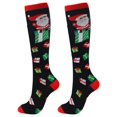 thumbnail image 2 of 3 Pairs Christmas Compression Socks for Women & Men Circulation 15-20 mmHg - Better Blood Flow, Swelling , Best Support for Medical, Running, Nursing,Christmas Gifts for Nurses Travel Pregnancy, 2 of 7