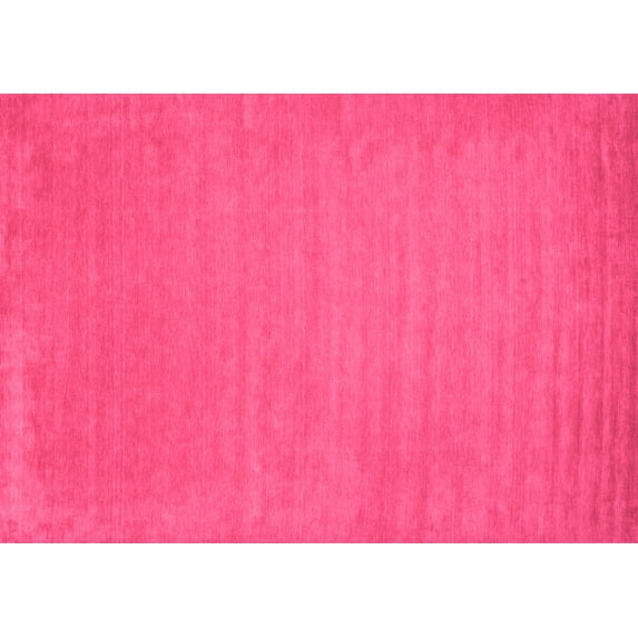 Ahgly Company Indoor Rectangle Abstract Pink Contemporary Area Rugs, 5' x 7'