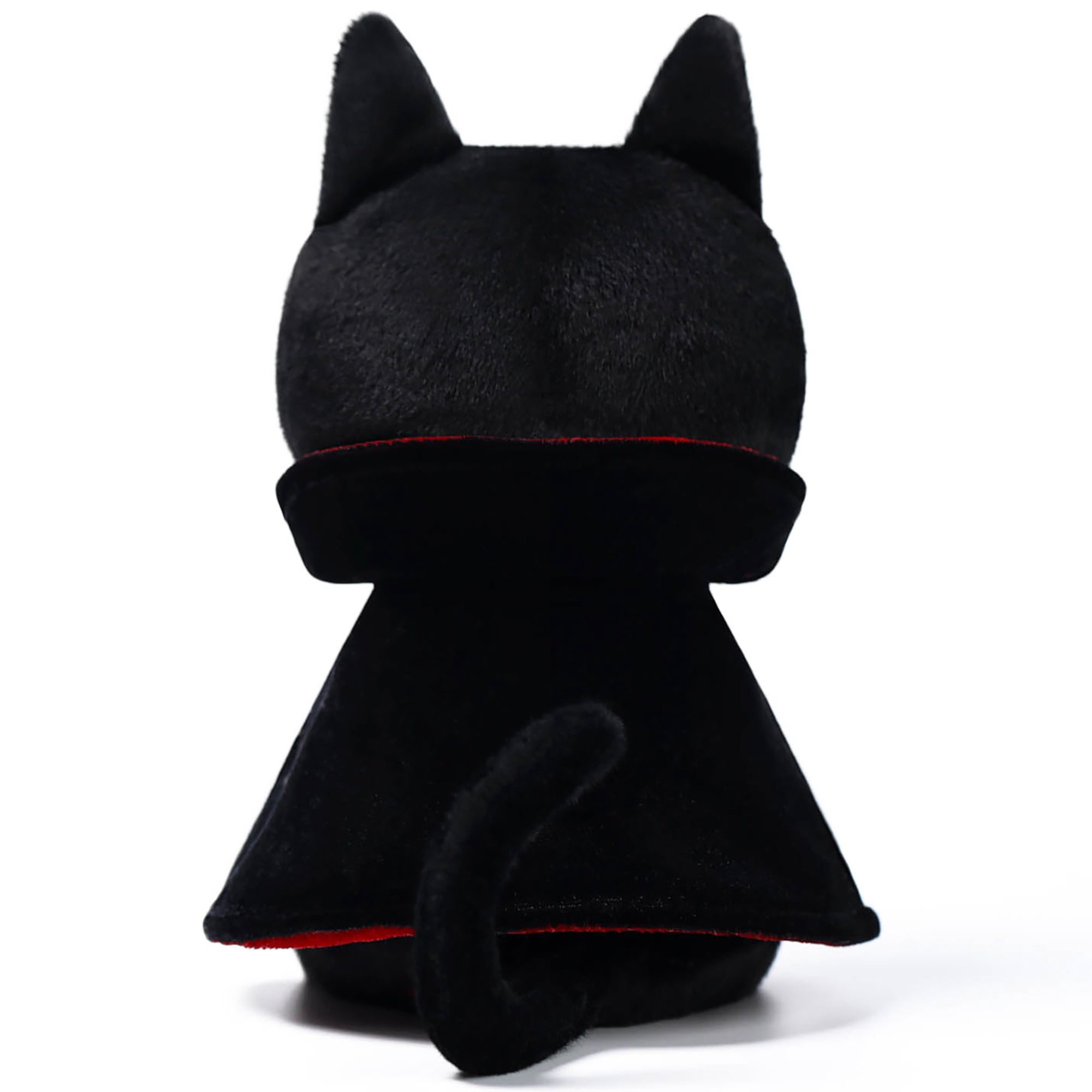 McHugs: Halloween Series - Dracula Cat - 7" Black & Red Stuffed Animal Plush, Soft Weighted Cuddle Toy, Cozy Comfort Play Companion, Baby-Toddler-Kids