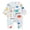 White, variant on Enyan Baby Boy One Piece Clothes Fall Winter Outfit Long Sleeve Fun Cartoon Romper Newborn Infant Bodysuit(Size 3-6 Months)