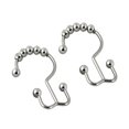 thumbnail image 1 of Kearding 12 ganchos para cortina de ducha, perchas para cortinas de habitación de Hotel, anillos colgantes para bañera, accesorios para interiores y Accesorios de baño Plata Kearding HA062211-01B, 1 of 6