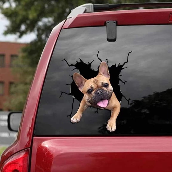 Kids Bedroom Set Puppy Lover Car Stickers Pet Window Gog Bull Sticker Paste Wall Sticker, Household Stickers