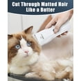 thumbnail image 3 of Maquinilla de afeitar oneisall para gatos, silenciosa, inalámbrica, con accesorios, 3 of 8