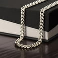thumbnail image 3 of To My Father In Law (Your Presence In My Life) Cuban Link Chain Necklace Standard Box, 3 of 3