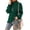 Dark Green, variant on Women's Turtleneck Batwing Sleeve Loose Oversized Chunky Knitted Pullover Sweater Jumper Tops for Christmas, parties, holidays, New Year