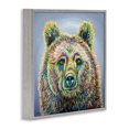 thumbnail image 2 of Stupell Industries Farmhouse Modern Bear Rainbow Fur Strokes Gray Framed Giclee Art, 12 x 12, by Jen Seeley, 2 of 7