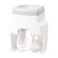 thumbnail image 1 of jesticaly Toothbrush Holder Wall Mounted No Drilling Toothpaste Dispenser Children Grey, 1 of 6