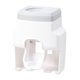 thumbnail image 1 of Naiovety Soporte para cepillo de dientes montado en la pared sin perforación dispensador automático de de dientes exprimidor de de dientes Juegos de accesorios de baño Gris, 1 of 6