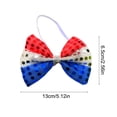 thumbnail image 3 of GFHFHITJ Patriotic Bow Tie for Men, Independence Day Flair Red White Blue Bow Knot,4th of July Pre-tied Bow Tie Party Costume, 3 of 6