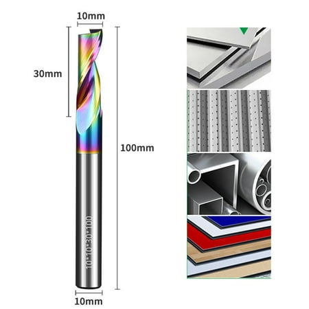 

BCLONG Colorful Single-Edge Aluminum Milling Cutter Aluminum Alloy Punching Step Drill