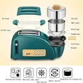 thumbnail image 2 of Multifunctional Toaster, 5-In-1 Breakfast Machine, 6 Adjustable Browning Control,Fast Baking, Defrost/Reheat/Cancel, For Home And Dormitory,Green (Color : Green), 2 of 8