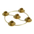thumbnail image 1 of Anillo de corona de Adviento, candelabro de hierro para decoración del hogar, portavelas navideño de Adviento para velas cónicas para sala de estar y, 1 of 8