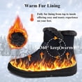 thumbnail image 3 of Women Winter Snow Boots, Warm Fur Lined Ankle Short Boots with Zipper, Outdoor Comfortable Non-Slip Waterproof Booties, 3 of 7