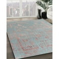 thumbnail image 3 of Ahgly Company Machine Washable Indoor Square Industrial Modern Rosy Brown Pink Area Rugs, 7' Square, 3 of 7