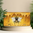 thumbnail image 4 of Bee on Honeycomb Funny Personalized License Plate Rust-proof Stainless Steel Metal License Plate Suitable For Men And Women 12.2" x 6.2", 4 of 6