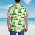 thumbnail image 3 of Lsque Cute Frog1 pattern Hawaiian Shirt for Men, Unisex Summer Beach Casual Short Sleeve Button Down Shirts-Medium, 3 of 9
