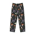 thumbnail image 4 of Goofa Mushrooms Printed Soft Pajama Pants for Men, Wide Leg Comfy Casual Lounge Yoga Pants-Medium, 4 of 9