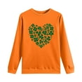 thumbnail image 6 of FDGIU ‌‌‌‌Women's Saint Patrick's Day Sweatshirt - Long Sleeve Green Shamrock Print Crew Neck Pullover, 6 of 6