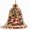 01-2, variant on Christmas Bell Ornament with Santa and Elf Scene, Lighted Hanging Bell Decoration for Holiday Tree Display