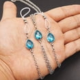 thumbnail image 4 of Mistayd Non Piercing Nipple Jewelry With Choker Fake Nipple Piercing Chains Crystal Teardrop Nipple Rings, 4 of 4