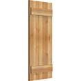 thumbnail image 2 of 16 1/8"W X 38"H Timbercraft Three 5 3/8" Boards Joined Board-N-Batten Shutters, Rough Sawn Western Red Cedar (Per Pair), 2 of 13