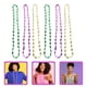thumbnail image 5 of KAKOWELY 12 collares de Mardi Gras con cuentas doradas, moradas y verdes para mujeres y niñas, accesorios para disfraces de carnaval mexicano., 5 of 5