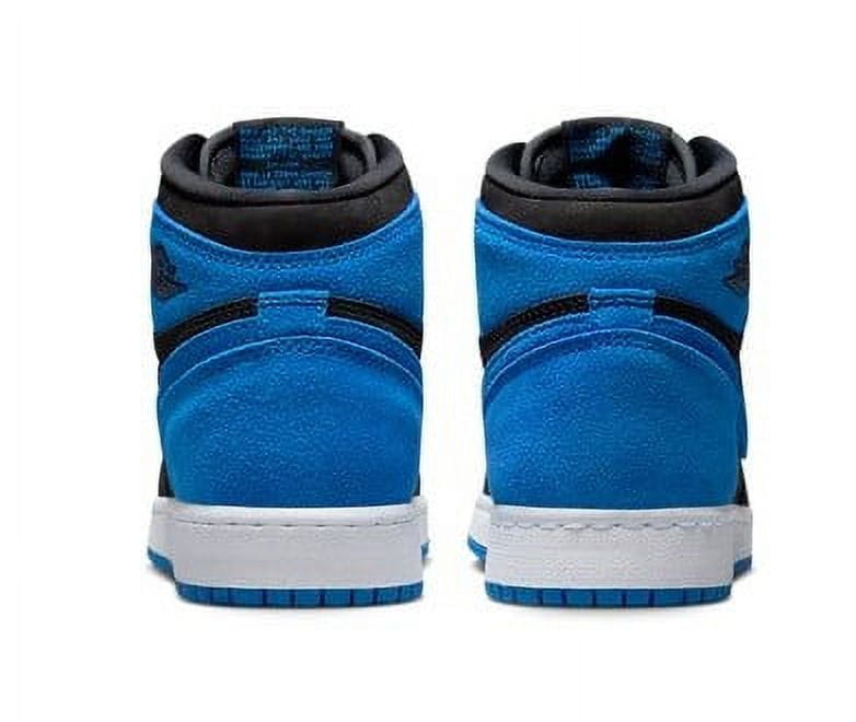 Air Big Kid's Shoes FD1437-042 Retro Sport Athletic Shoe, Black & Royal Blue & White, 6.5