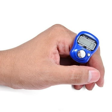 Mini Digital LCD Electronic Golf Finger Hand Knitting Row Counter Q7H5