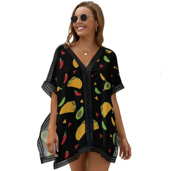 It’s Taco Tuesday Everyday! Women's Swimsuit Coverup Summer Beach Cover Up Bathing Suit Dress