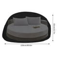thumbnail image 2 of Outdoor Daybed Cover Heavy Duty Waterproof Round Garden Canopy Sofa Bed Cover, 2 of 7
