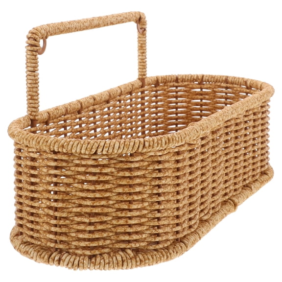 WORGEOUS Small Laundry Basket Green Plant Hanging Basket 32.00X14.50X12.50CM Yellow