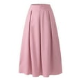 thumbnail image 3 of ZANZEA Women High Waist Pleated Skirt Loose Casual Solid Color Full Length Skirt, 3 of 9