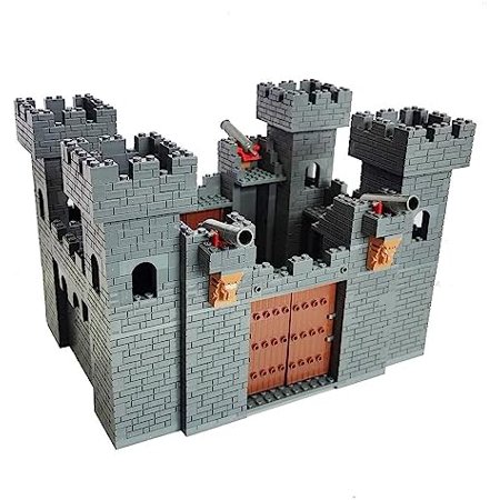 1448pcs diy stronghold medieval castle for military battle building block knights warrior middle age fortress brick set