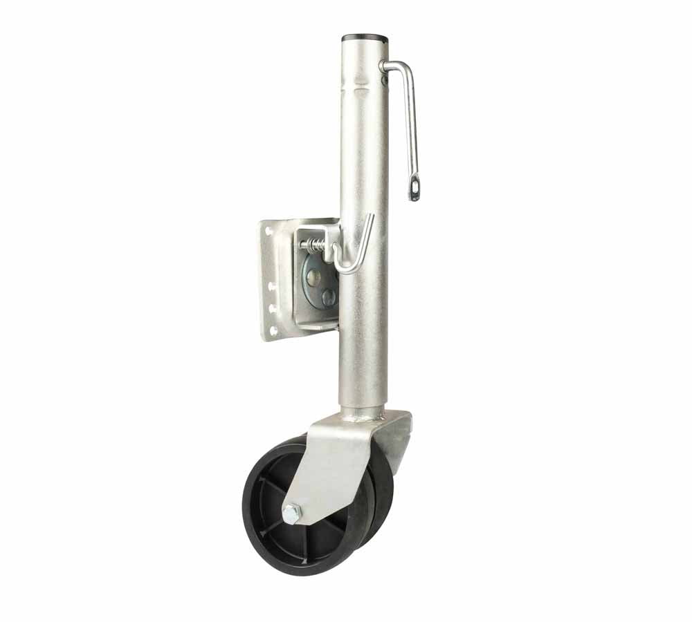 2000 lbs Heavy Duty Swivel Boat Trailer Jack with Dual Wheel – 13" Lift Bolt-On Boat Tongue Jack for RV Boat, Utility & Marine Trailers – Easy Jacking & Maneuvering