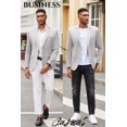 thumbnail image 4 of COOFANDY Mens Knit Blazer Slim Fit Business Suit Jackets 2 Button Lightweight Linen Sport Coats, 4 of 6