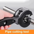 thumbnail image 3 of Hioecau Ratcheting Pipe Cutter Tubing Cutter One-Hand Fast Pipe Cutting Tool Close Quarters Hose Cutter for Cutting PVC Copper Plastic Tubing, 3 of 7