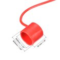 thumbnail image 2 of Unique Bargains 1/4 PVC Hydraulique Raccord Rapide Bouchon Anti-Poussière et Plug Kit, Rouge 3Set, 2 of 5