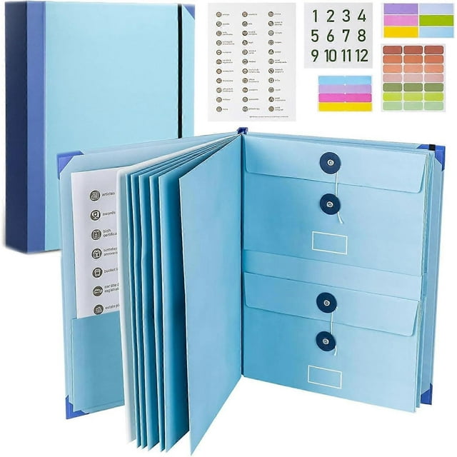 Folio Document Organizer - Life Organizer Binder for Important Papers, Emergency Documents, Birth Certificates, Passports
