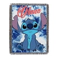 thumbnail image 2 of Lilo & Stitch Shibori Stitch Woven Tapestry Throw Blanket, 2 of 3