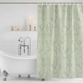 thumbnail image 3 of Sage Green Branches Shower Curtain, Waterproof Shower Curtains for Bathroom, Vintage Art Farmhouse Washable Fabric Bathtub Curtain Set Bath Decor with 12 Hooks 72"x78", 3 of 8