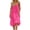 Hot Pink, variant on Womens Backless Cami Dress Summer Casual Sleeveless Boho Adjustable Spaghetti Strap Loose Fit Ruffle Beach Maxi Dresses Sky Blue XL