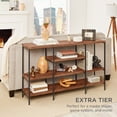 thumbnail image 6 of Best Choice Products 55in Industrial 4-Tier Console Table w/ Tall Shelves, Metal Frame - Brown, 6 of 8