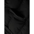 thumbnail image 2 of GGleaf Women's Plus Size Hooded Warm Winter Coat Quilted Thicken Puffer Jacket with Removable Hood Black 3X, 2 of 8