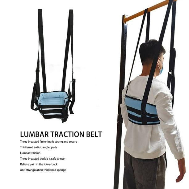 Back Stretcher Hanging Spinal Decompression Harness Back Alignment Device  Decompressor Back Belt Lumbar Traction for Home Use Thoracic Stretcher  Spine Reset Belt for Lower Back Pain (Medium) : : Health & Personal