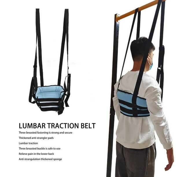 Spinal Decompression Harness Hanging Upside Down Back Stretcher For Relieve Lower Back Pain Decompression Back Belt Lumbar Traction Device For Bulging Herniated Disc Home Use Walmart