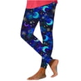 thumbnail image 3 of DDAPJ pyju Printed Leggings for Women Novelty Holiday Party Tights Buttery Soft Casual Yoga Pants Lightweight Ankle Length Milk Silk Legging Sales of the Day Multicolor L, 3 of 5