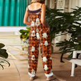 thumbnail image 5 of NordicNest Halloween Jumpsuits for Women One Piece Sleeveless Print Adjustable Strap Rompers Pants with Pockets Fashion Fall Clothes Party Outfits, 5 of 7