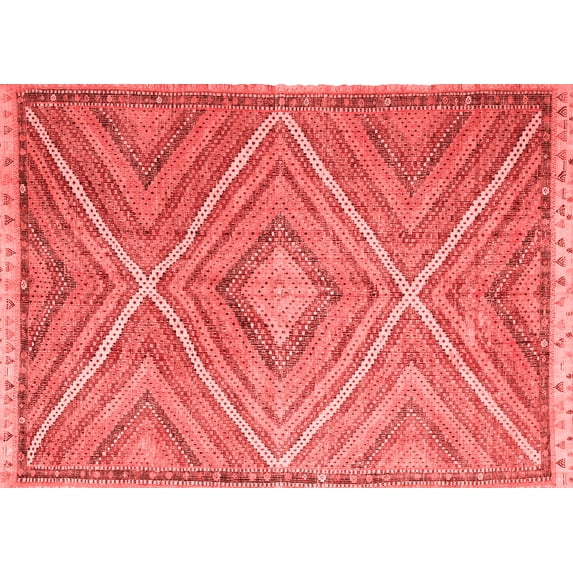 Ahgly Company Indoor Rectangle Southwestern Red Country Area Rugs, 8' x 10'